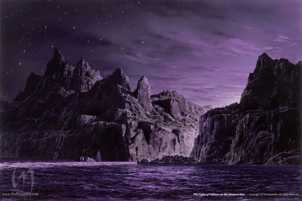 The Light Of Valinor On The Western Sea Ted Nasmith